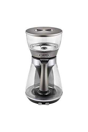 De'Longhi Clessidra ICM 17210 Filterkaffeemaschine, Zubereitung nach ECBC Standards und klassischem Schwallbrühverfahren, Thermostat für perfekte Temperatur, bis zu 10 Tassen, 1,25 Liter, Silber von De'Longhi