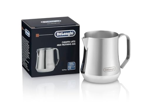 De'Longhi Melkkan DLSC069, Melkkan voor Handmatig Opschuimen, Ergonomische Handgreep, Capaciteit 500 ml, Roestvrij Staal von De'Longhi