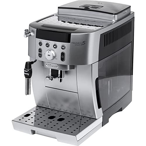 De'Longhi Magnifica S Smart ECAM250.31.SB, Automatische Kaffeemaschine mit Milchaufschäumer, Kompakt, Bean-to-Cup Kaffeevollautomat, Manuelles Milchaufschäumen, 4 One-Touch-Rezepte, Silber Schwarz De'Longhi Magnifica S Smart ECAM250.31.SB, Automatische Kaffeemaschine mit Milchaufschäumer, Kompakt, Bean-to-Cup Kaffeevollautomat, Manuelles Milchaufschäumen, 4 One-Touch-Rezepte, Silber Schwarz von De'Longhi