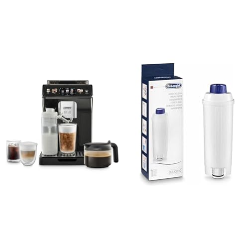 De'Longhi Eletta Explore Cold Brew ECAM452.67.G Kaffeevollautomat mit LatteCrema Milchsystem + Original Wasserfilter DLSC002 von De'Longhi