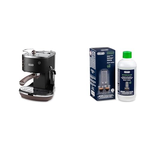 De'Longhi Icona Vintage ECOV 311.BK – Espresso Siebträgermaschine im RetroLook, Espressomaschine mit manuellem Milchaufschäumer, für Kaffeepulver oder ESE Pads, Schwarz mit DLSC 500 Entkalker De'Longhi Icona Vintage ECOV 311.BK – Espresso Siebträgermaschine im RetroLook, Espressomaschine mit manuellem Milchaufschäumer, für Kaffeepulver oder ESE Pads, Schwarz mit DLSC 500 Entkalker von De'Longhi
