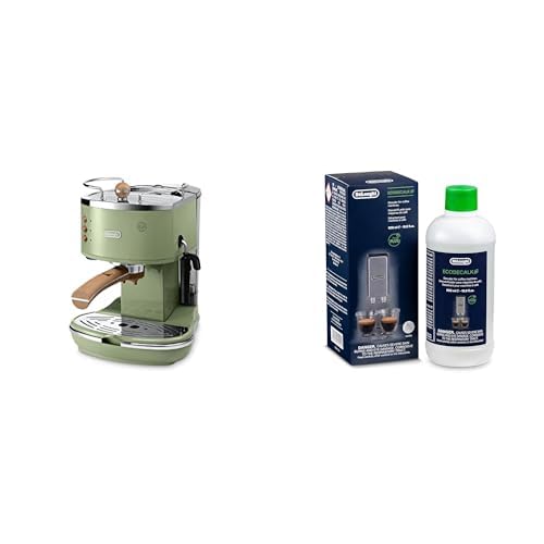 De'Longhi Icona Vintage ECOV 311.GR – Espresso Siebträgermaschine im RetroLook, Espressomaschine mit manuellem Milchaufschäumer, für Kaffeepulver oder ESE Pads, Grün mit DLSC 500 Entkalker De'Longhi Icona Vintage ECOV 311.GR – Espresso Siebträgermaschine im RetroLook, Espressomaschine mit manuellem Milchaufschäumer, für Kaffeepulver oder ESE Pads, Grün mit DLSC 500 Entkalker von De'Longhi