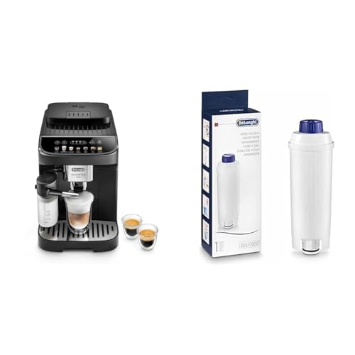 De'Longhi Magnifica Evo ECAM 292.81.B Kaffeevollautomat mit LatteCrema Milchsystem, 7 Direktwahltasten, & Original Wasserfilter DLSC002 - Zubehör für De'Longhi Kaffeevollautomaten mit Wasserfilter von De'Longhi