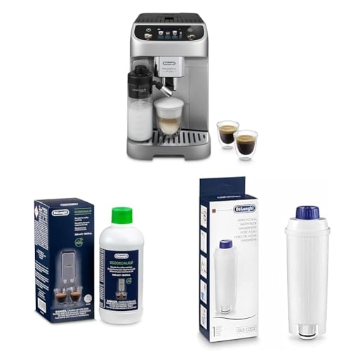 De'Longhi Magnifica Plus ECAM322.70.SB Kaffeevollautomat mit LatteCrema-Milchsystem + Original EcoDecalk DLSC 500 Entkalker Wasserfilter DLSC002 De'Longhi Magnifica Plus ECAM322.70.SB Kaffeevollautomat mit LatteCrema-Milchsystem + Original EcoDecalk DLSC 500 Entkalker Wasserfilter DLSC002 von De'Longhi
