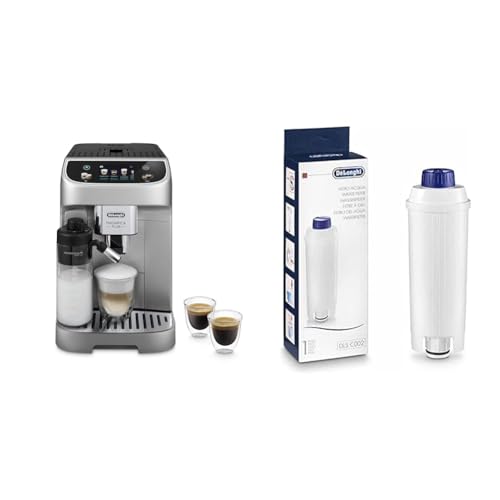 De'Longhi Magnifica Plus ECAM322.70.SB Kaffeevollautomat mit LatteCrema-Milchsystem + Original Wasserfilter DLSC002 von De'Longhi