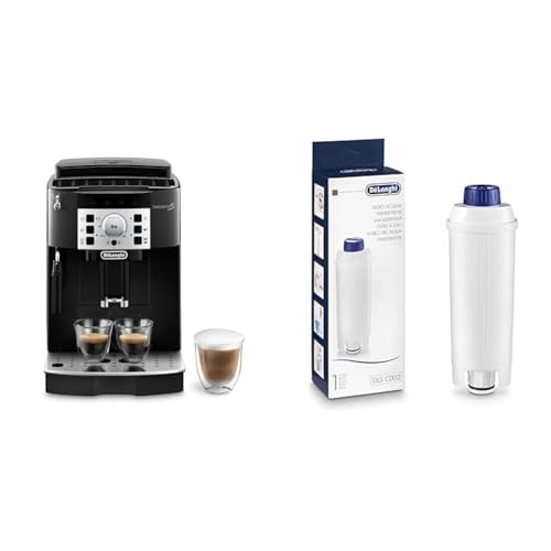 De'Longhi Magnifica S ECAM 22.110.B Schwarz mit Chromfinish and Wasserfilter von De'Longhi