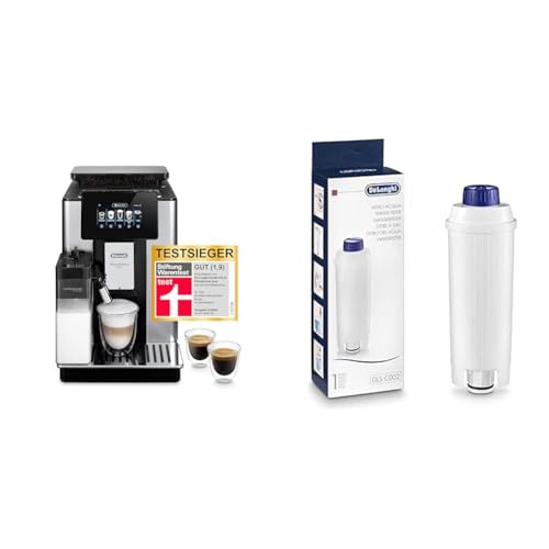 De'Longhi PrimaDonna Soul Perfetto ECAM 612.55.SB Kaffeevollautomat mit LatteCrema Milchsystem + Original Wasserfilter DLSC002 von De'Longhi