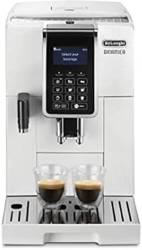 DeLonghi ECAM 353.75.W Kaffeemaschine (freistehend, Kombi-Kaffeemaschine, 1,8 l, Kaffeebohnen, integriertes Mahlwerk, Weiß) von De'Longhi