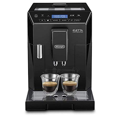 De’Longhi ECAM 44.666.B ELETTA Cappuccino, ECAM44.660.B, Hochglanz-schwarz von De'Longhi