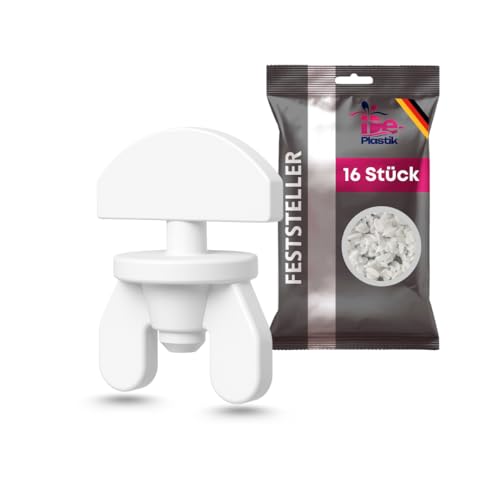 De‑Plastik | Gardinen‑Feststeller 16 STK. | Weiß | Hochwertiger, bruchsicherer Kunststoff | Passend für Innenlaufschienen | Vorhang-Stopper verhindert Herausrutschen | Zwischenfeststeller & Endstopfen De‑Plastik | Gardinen‑Feststeller 16 STK. | Weiß | Hochwertiger, bruchsicherer Kunststoff | Passend für Innenlaufschienen | Vorhang-Stopper verhindert Herausrutschen | Zwischenfeststeller & Endstopfen von De-Plastik