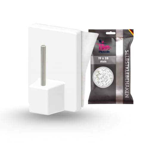 Gardinenhaken | 19 x 28 mm | Klebehaken - selbstklebend | Dekohaken – Aufhänger | Transparent | 14er-Set | Für Gardinenstangen, Lichterketten & Fensterdeko | Rückstandslos entfernbar | Metallstift Gardinenhaken | 19 x 28 mm | Klebehaken - selbstklebend | Dekohaken – Aufhänger | Transparent | 14er-Set | Für Gardinenstangen, Lichterketten & Fensterdeko | Rückstandslos entfernbar | Metallstift von De-Plastik