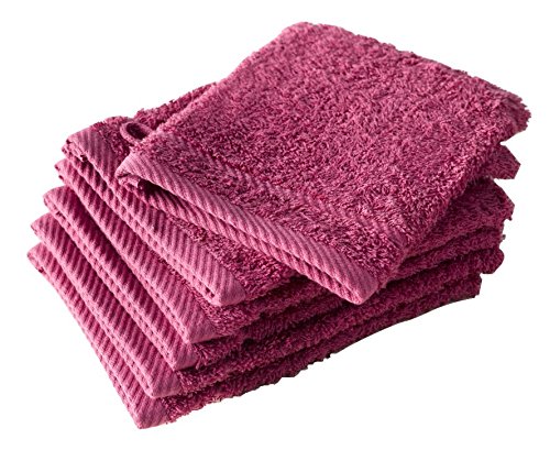De Witte Lietaer 194825 Waschlappenset 6-TLG., Baumwolle, Fuchsia, 15 x 22 cm von De Witte Lietaer