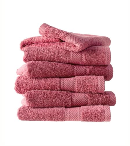 De Witte Lietaer 194840 Handtuchset 6-tlg., Baumwolle, Fuchsia, 100 x 50 cm von De Witte Lietaer