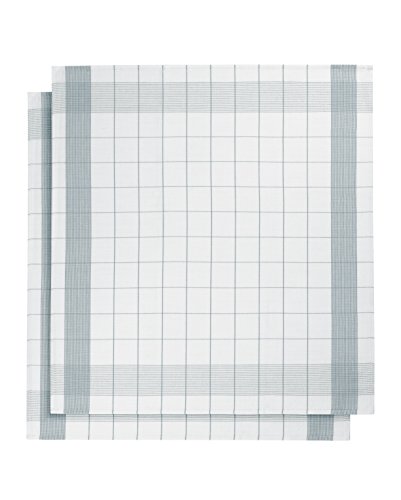 De Witte Lietaer 200064 2er Pack Geschirrtuch Leinen/Baumwolle, Blau, 68 x 68 cm, blau, 68x68 cm von De Witte Lietaer