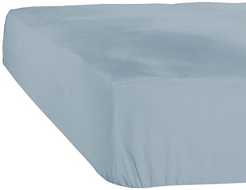 De Witte Lietaer Case Spannbettlaken, Jersey, Baumwolle, Ice Blue, 140 x 200 x 40 cm von De Witte Lietaer