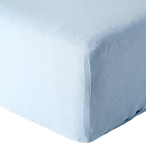 De Witte Lietaer Case Spannbettlaken, Jersey, Baumwolle, Ice Blue, 180 x 200 x 30 cm von De Witte Lietaer