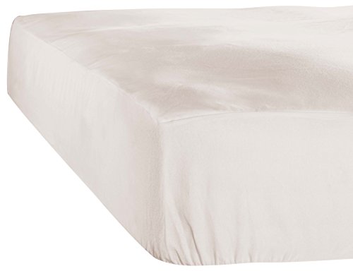 De Witte Lietaer Case Spannbettlaken, Jersey, Baumwolle, Ivory, 160 x 200 x 30 cm von De Witte Lietaer