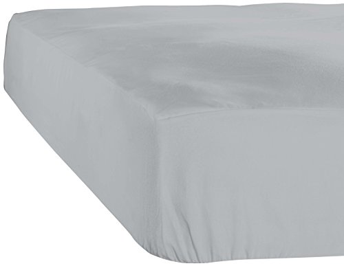 De Witte Lietaer Case Spannbettlaken, Jersey, Baumwolle, Oyster, 90 x 200 x 30 cm von De Witte Lietaer