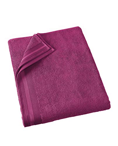 De Witte Lietaer Contessa Luxe Badetuch, Baumwolle, Magenta, 100 x 150 cm von De Witte Lietaer