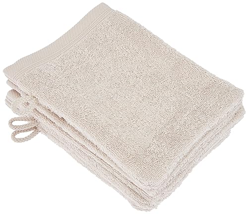 De Witte Lietaer Contessa Luxe Waschlappen, Baumwolle, Beige, 16 x 22 cm, 6 Stück De Witte Lietaer Contessa Luxe Waschlappen, Baumwolle, Beige, 16 x 22 cm, 6 Stück von De Witte Lietaer