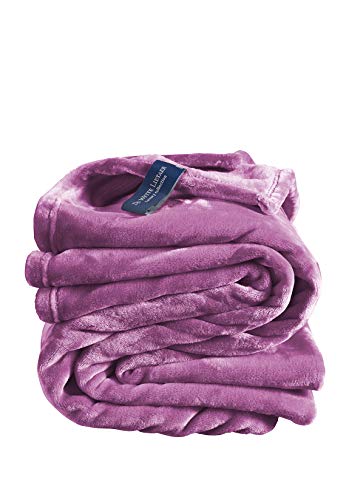 De Witte Lietaer Cosy Decke, Polyester, Smoky Grape, 150 x 200 cm von De Witte Lietaer