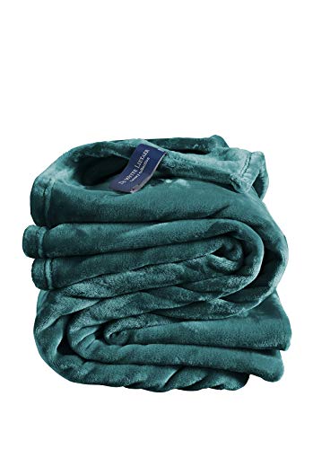 De Witte Lietaer Cosy Decke, Polyester, Lake Green, 150 x 200 cm von De Witte Lietaer