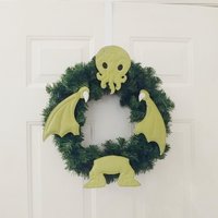 Cthulhu Baum/Kranz Dekoration-Vinyl Dekoration Für Weihnachtsbaum/Weihnachtsdekoration-Weihnachtsdekoration-Gepolsterte Felties-Kranz Set Cthulhu Baum/Kranz Dekoration-Vinyl Dekoration Für Weihnachtsbaum/Weihnachtsdekoration-Weihnachtsdekoration-Gepolsterte Felties-Kranz Set von DeBoopShop