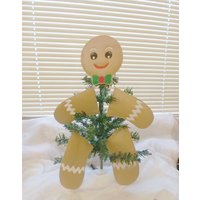 Lebkuchen Junge Baum/Kranz Dekoration-Vinyl Dekoration Für Weihnachtsbaum/Kranz - Weihnachtsdekoration-Gepolsterte Felties-Kranz Set von DeBoopShop