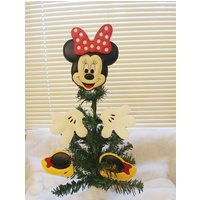 Maus Mädchen Baum/Kranz Dekoration-Vinyl Dekoration Für Weihnachtsbaum/Kranz-Weihnachtsdekoration-Gepolsterte Felties-Kranz Set von DeBoopShop
