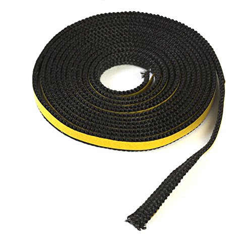 2,5m Kamindichtung selbstklebend 10x3mm Dichtband Scheibe Kamin Ofen Dichtung von DeClean