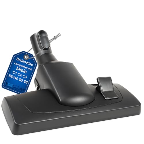 DeClean Bodendüse kompatibel mit Miele Staubsauger Ersatzteile für C1, C2, C3, Complete, Compact, Classic, S8340, EcoLine, PowerLine S8, S6, S5, S4, S2, S1 Bürste Düse für Teppich von DeClean
