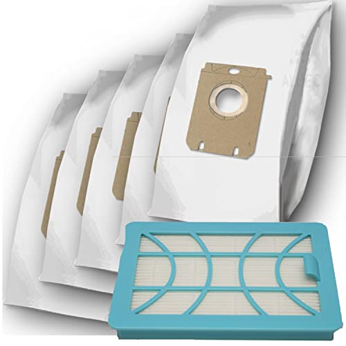 Staubsaugerbeutel Filter kompatibel mit Philips FC8370/09 FC8375/09 Performer Compact Performer Compact 3000 series 10 Saugerbeutel 1 Filter von DeClean
