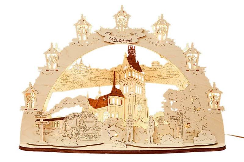 DeColibri LED Schwibbogen 3D LED Schwibbogen Dresden Radebeul - Holzkunst aus Sachsen, Holzkunst aus Sachsen von DeColibri