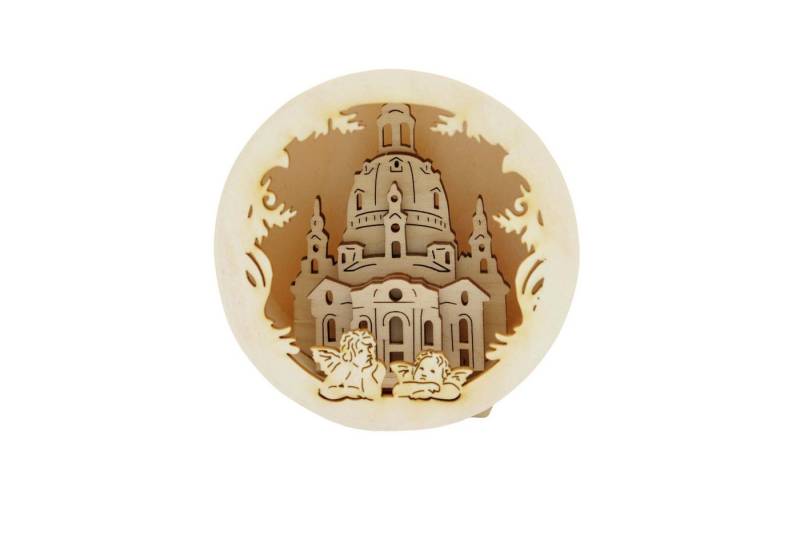 DeColibri Weihnachtsfigur Weihnachtsdeko Spandose Frauenkirche Dresden (Packung), Erzgebirge Handwerkskunst von DeColibri