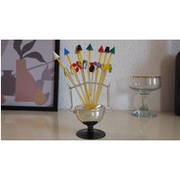 60Ercocktailspießebowlespießeddr Mid Centuryvintageglas, Kunstoff von DeDaeRdesign
