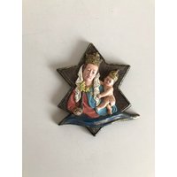 Maria Met Kind - Gips Alpo Handwerk 1985 Wanddekoration von DeGroteVerzamelaar