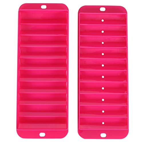 Eiswürfelform 2 Stück Eiswürfelbehälter mit Deckel Rechteck Eiswürfelform Silikon Ice Cube Tray Eisförmchen Eiswürfel Silikonform Eiswürfelschalen für Whisky Cocktail von DeHolifer