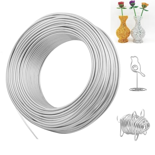 DeJivsin 30m Basteldraht, 3mm Weicher Aluminium Draht, Schmuckdraht zum Basteln, Aluminiumdraht für Schmuck, Dekoteile, DIY-Skulpturen, Kranzherstellung DeJivsin 30m Basteldraht, 3mm Weicher Aluminium Draht, Schmuckdraht zum Basteln, Aluminiumdraht für Schmuck, Dekoteile, DIY-Skulpturen, Kranzherstellung von DeJivsin