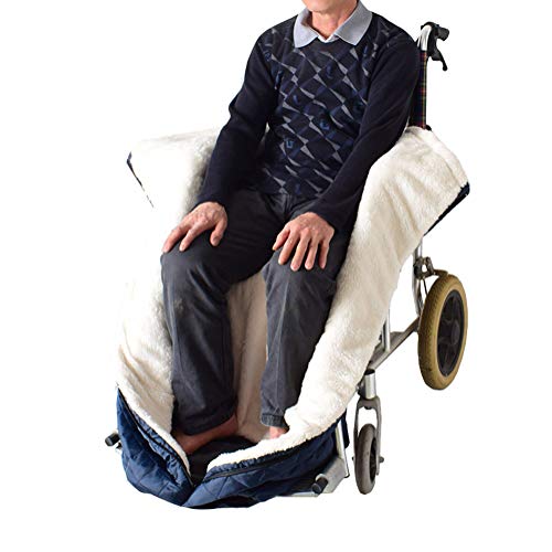 DeJoo Rollstuhldecke Winter, Rollstuhldecke für Wärme und Komfort, Schlupfsack für Rollstuhlfahrer Rollstuhl Zubehör,Fußsack für Rollstühle für Erwachsene von DeJoo