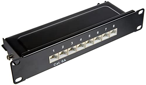 DELOCK 10" Patchpanel 8P Cat.6A 1HE bk | 66872 von DeLOCK