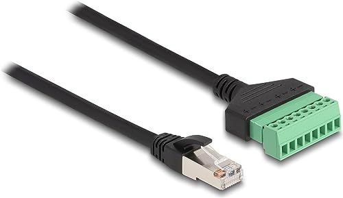 DELOCK 65975 Netzwerkkabel Schwarz, Grün 0,3 m Cat6 U/UTP (UTP) von DeLOCK
