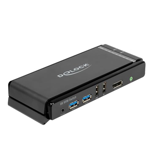 DELOCK DisplayPort Switch 1.4 KVM 8K 60 Hz mit USB 5 Gbps und Audio Marke DELOCK DisplayPort Switch 1.4 KVM 8K 60 Hz mit USB 5 Gbps und Audio Marke von DeLOCK