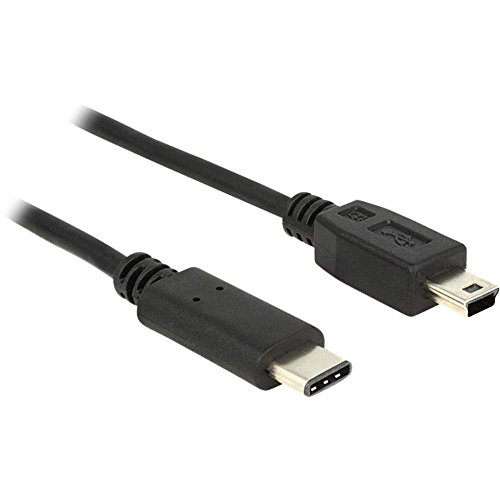 DELOCK Kabel USB Type-C 2.0 Stecker > USB 2.0 Mini-B Stecker 1,0 m schwarz von DeLOCK