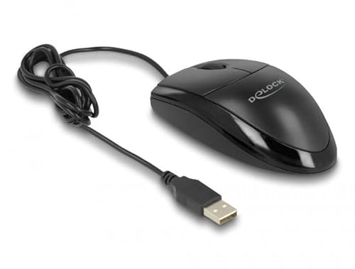 DeLOCK 12106 Mouse Office Beidhändig USB Typ-A Optical 1200 DPI von DeLOCK