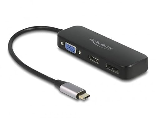 DeLOCK 64156 Notebook-Dockingstation & Portreplikator Verkabelt Thunderbolt 3 Schwarz von DeLOCK
