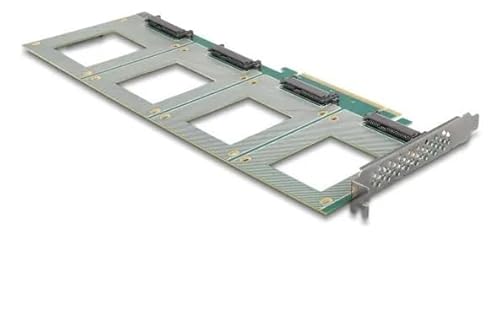 DeLOCK 90169 - PCI Express 4.0 x16 Karte zu 4 x intern U.2 NVMe SFF-8639 - Bifurcation L von DeLOCK