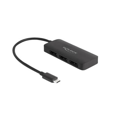 DeLOCK DisplayPort Splitter USB-C > 3x DisplayPort Splitter MST 4K 60Hz DeLOCK DisplayPort Splitter USB-C > 3x DisplayPort Splitter MST 4K 60Hz von DeLOCK