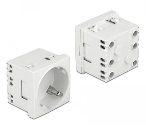 DeLOCK EASY 45 Erdungssteckdose mit einer Anordnung von 45° ausziehbar 45 x 45 mm Marke: von DeLOCK
