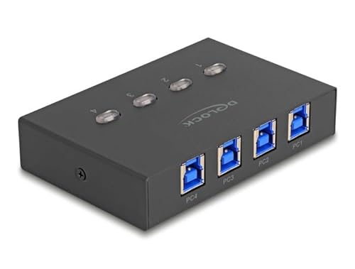DeLOCK USB 5 Gbps Switch für 4 PC Jahr 1 Gerät von DeLOCK