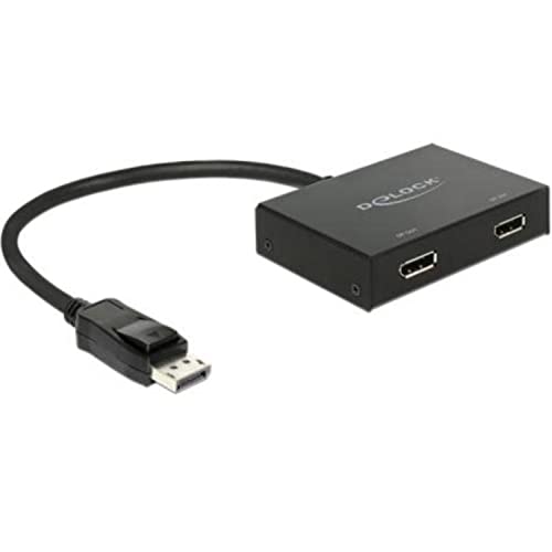 DeLock Displayport 1.2 Splitter 1 x Displayport in > 2 x Displayport Out 4K, Schwarz DeLock Displayport 1.2 Splitter 1 x Displayport in > 2 x Displayport Out 4K, Schwarz von DeLOCK